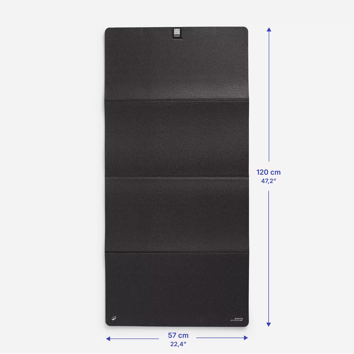 Saltea pliabilă Fitness In & Out Interior și exterior 8 mm Negru
