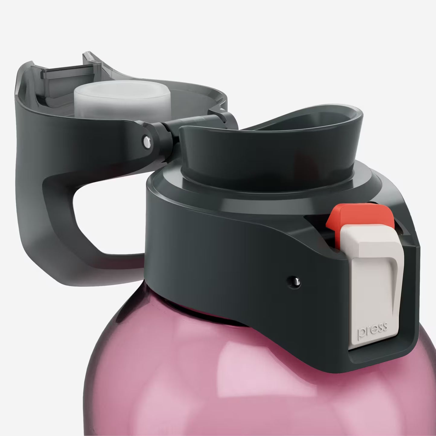 Bidon 500 Ecozen® cu capac și deschidere rapidă Drumeție 0,8L Roz