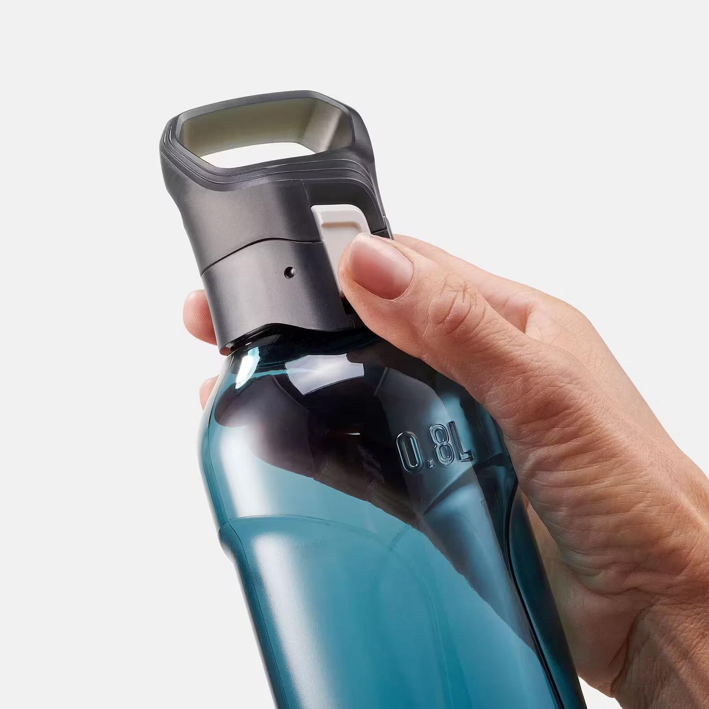 Bidon Ecozen® cu capac și deschidere rapidă drumeție 500 0,8 L Albastru