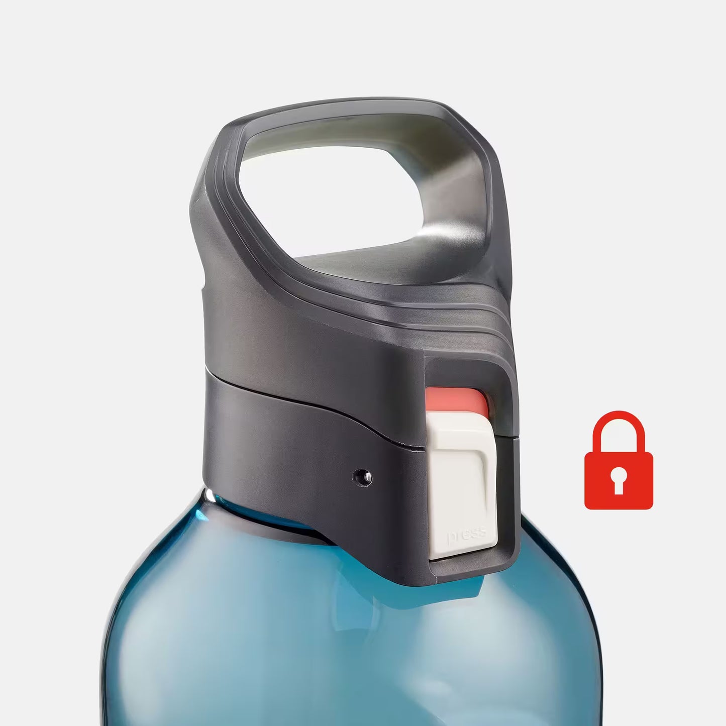 Bidon Ecozen® cu capac și deschidere rapidă drumeție 500 0,8 L Albastru