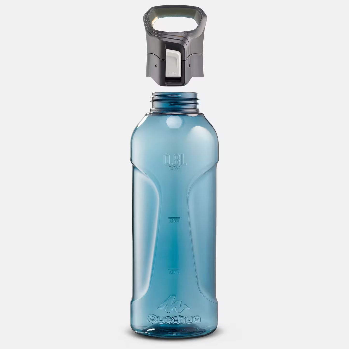 Bidon Ecozen® cu capac și deschidere rapidă drumeție 500 0,8 L Albastru