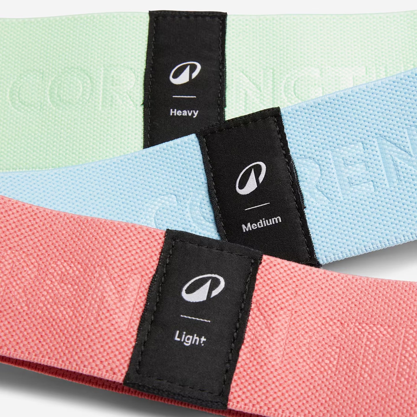Set 3 benzi elastice textile de fitness pentru fesieri